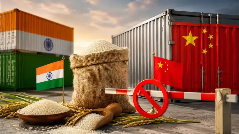 भारत-चीन चावल कारोबार पर लगा विराम, चीन ने 7 भारतीय निर्यातकों का रजिस्ट्रेशन किया रद्द
